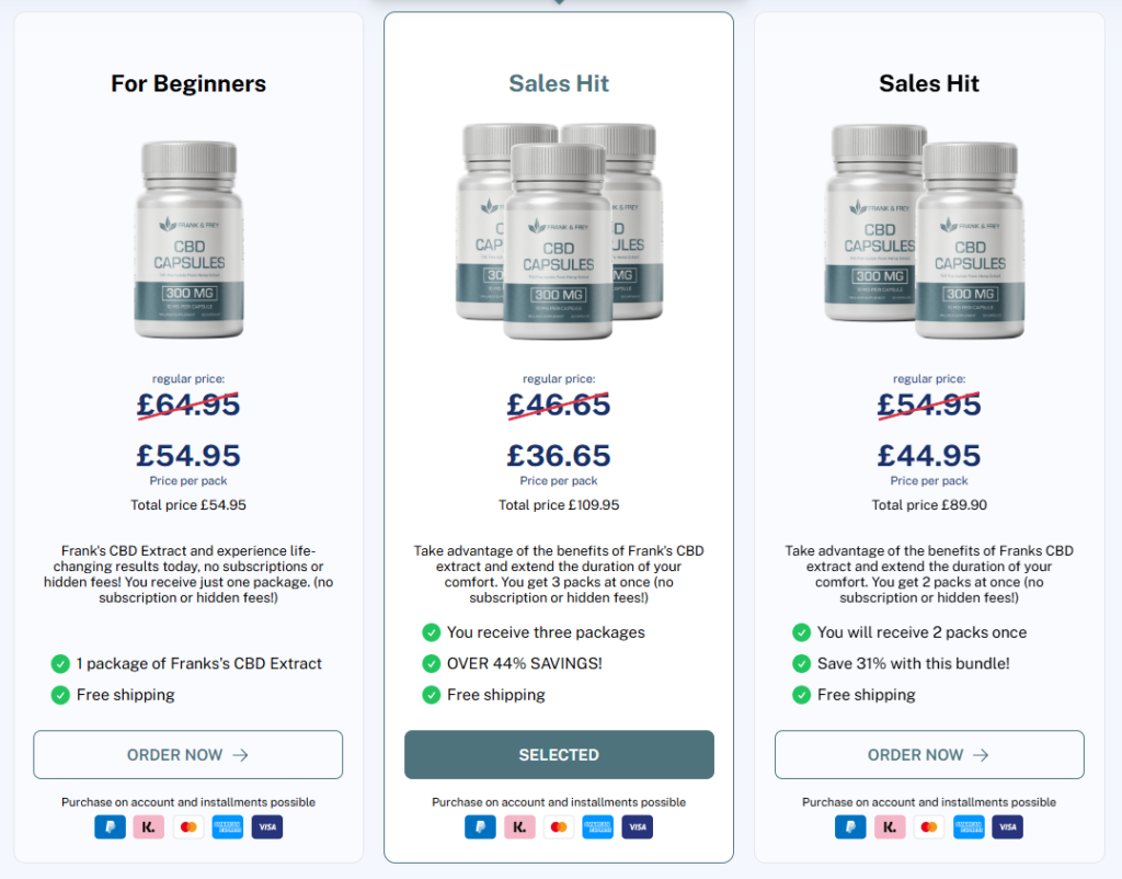 Frank & Frey CBD Capsules UK