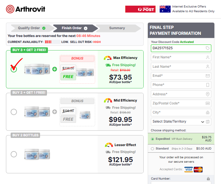 Arthrovit Cream Australia