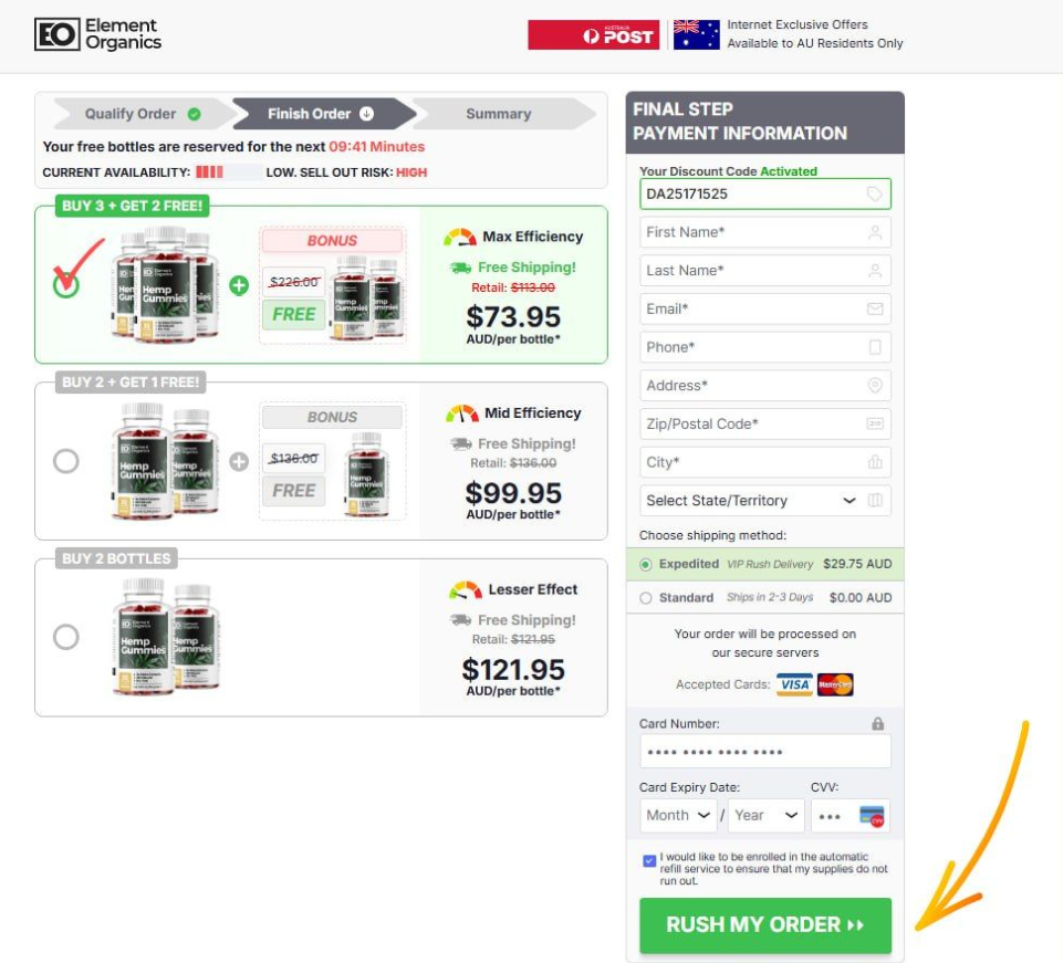 Element Organics Hemp Gummies Australia