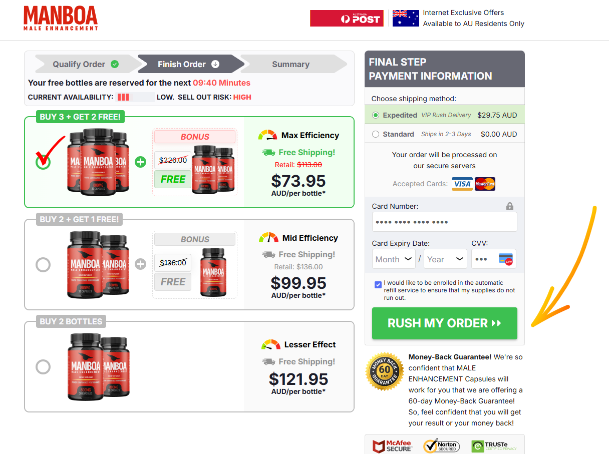 Manboa ME Capsules NZ