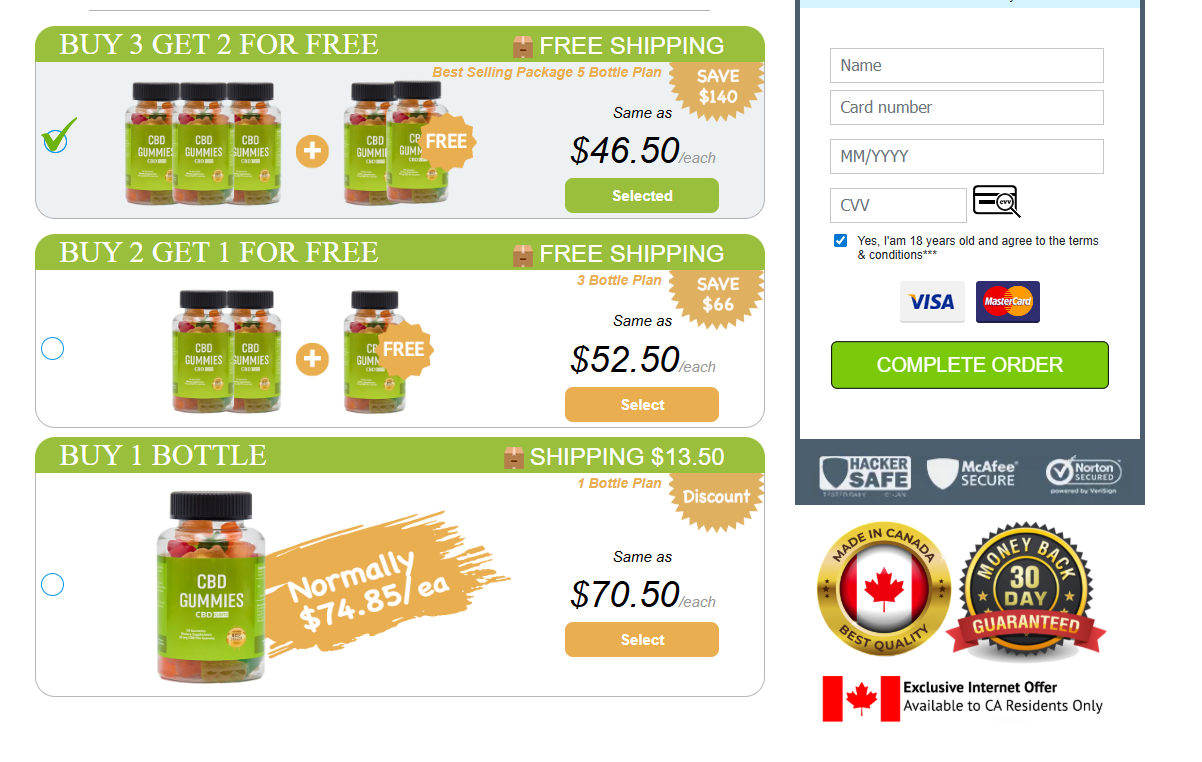 Green Street Origins CBD Gummies Canada