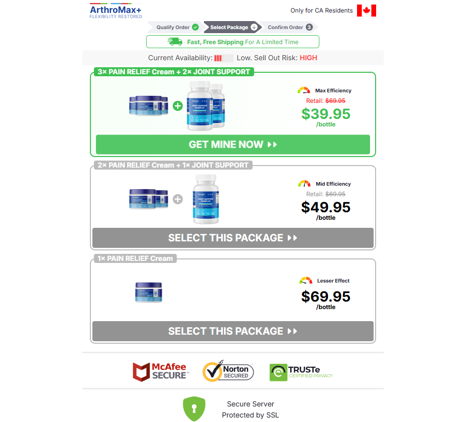 ArthroMax+ Pain Relief Cream CA