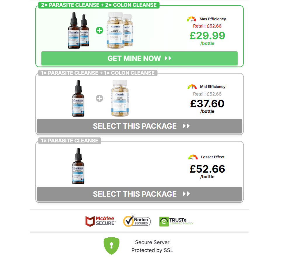 Clarexin Intestinal Parasite Cleanse Ireland
