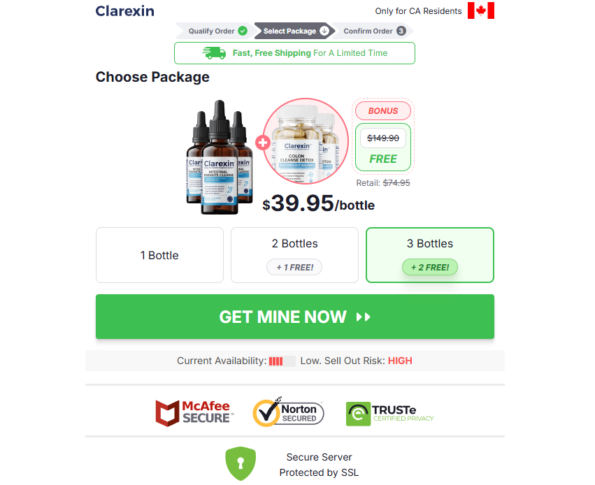 Clarexin Intestinal Parasite Cleanse Canada