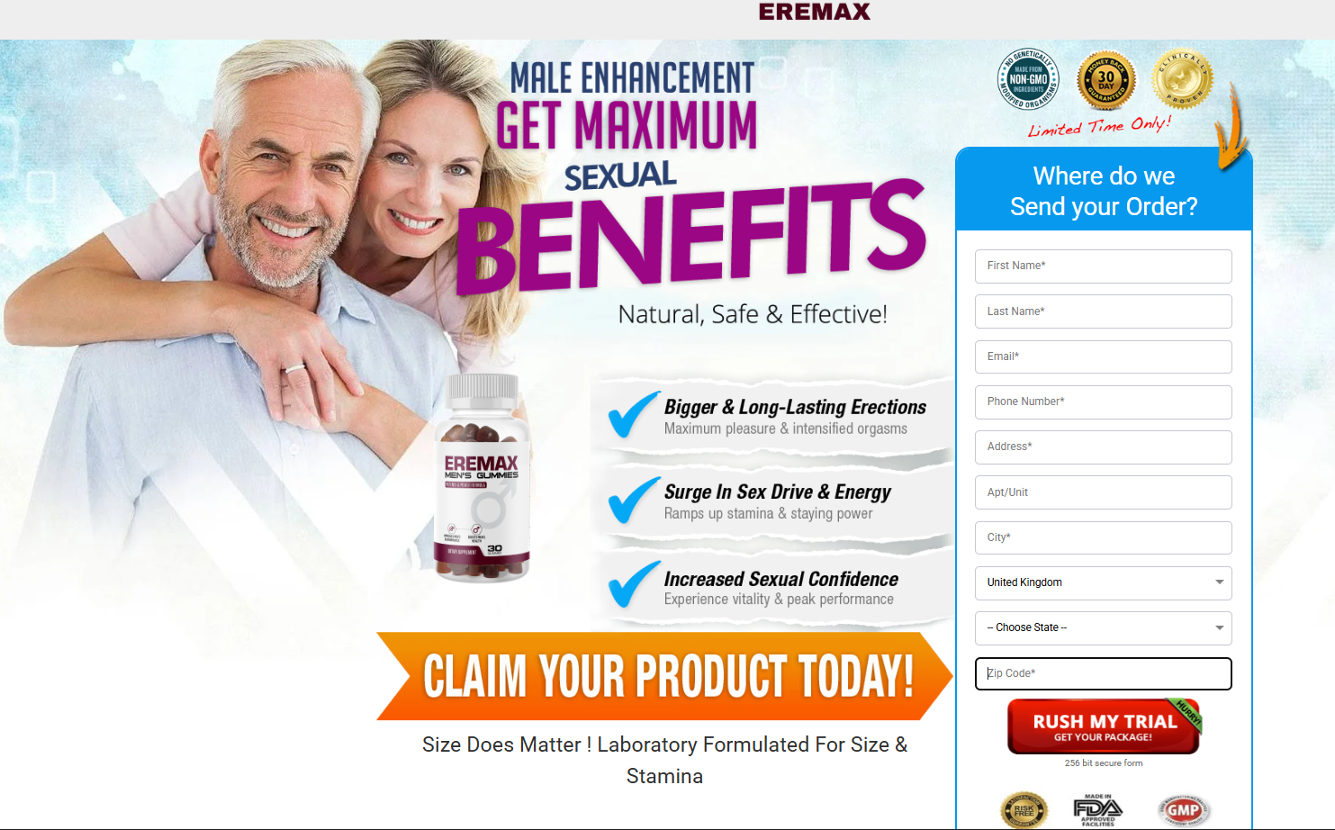 Eremax Men's Gummies UK Eremax Men's Gummies UK