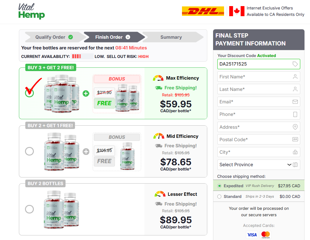 Vital Hemp Gummies Canada