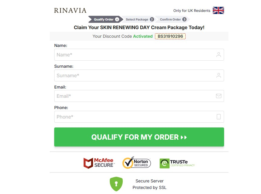 Rinavia Skin Renewing Day Cream UK